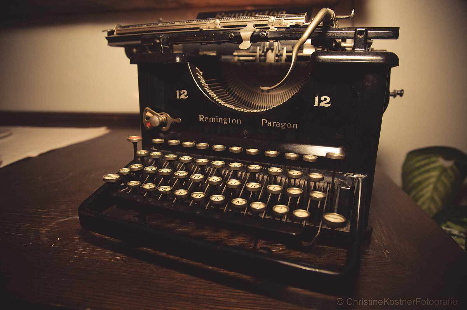 Alte Remington Tasten Schreibmaschine